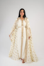 Fully embroidered Moroccan kaftan - Image 3