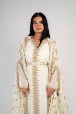 Fully embroidered Moroccan kaftan