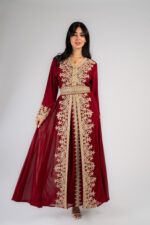 Istikbal abaya with aghbani hand-embroiderey - Image 2