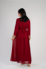 Istikbal abaya with aghbani hand-embroiderey - Image 3
