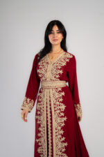 Istikbal abaya with aghbani hand-embroiderey
