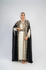 Moroccan kaftan with hood - Image 3