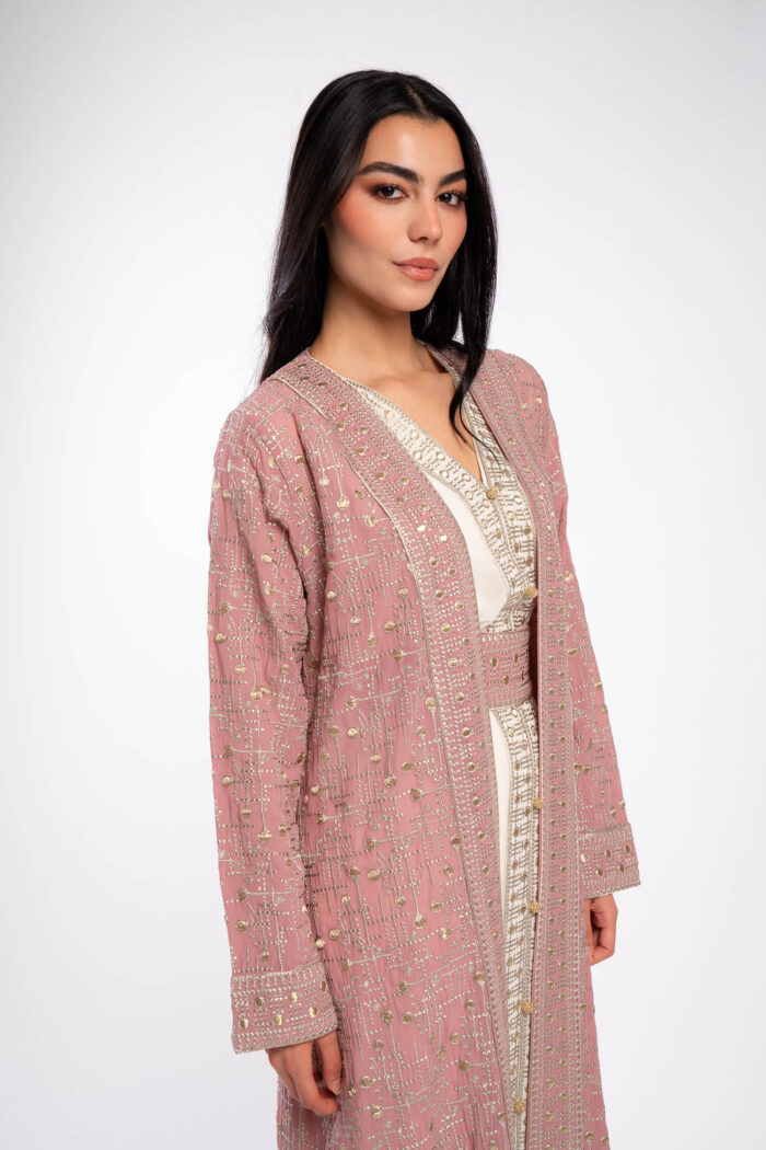 قفطان مغربي بتطريز سيرما فاخر - Image 22
