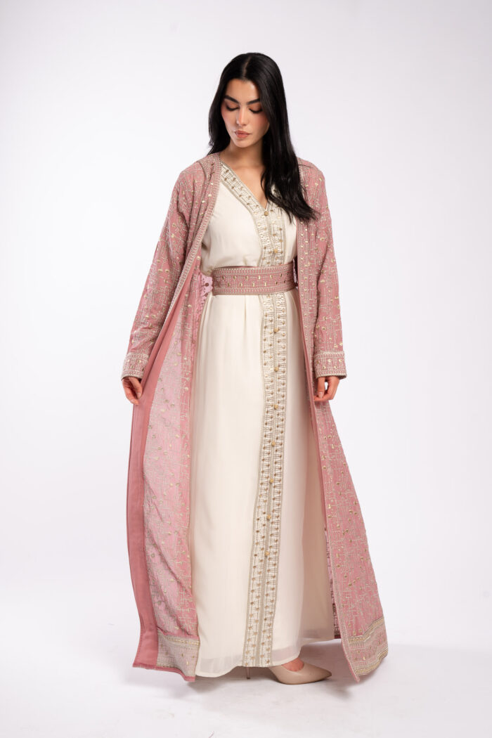 قفطان مغربي بتطريز سيرما فاخر - Image 16