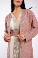 قفطان مغربي بتطريز سيرما فاخر - Image 8