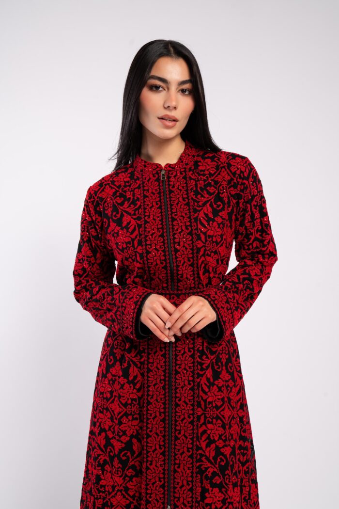 Fully embroidered palestinian dress - Image 10