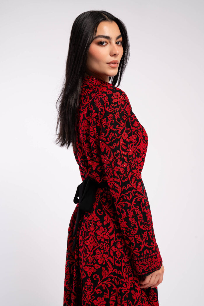 Fully embroidered palestinian dress - Image 5