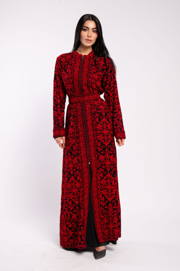 Fully embroidered palestinian dress - Image 9