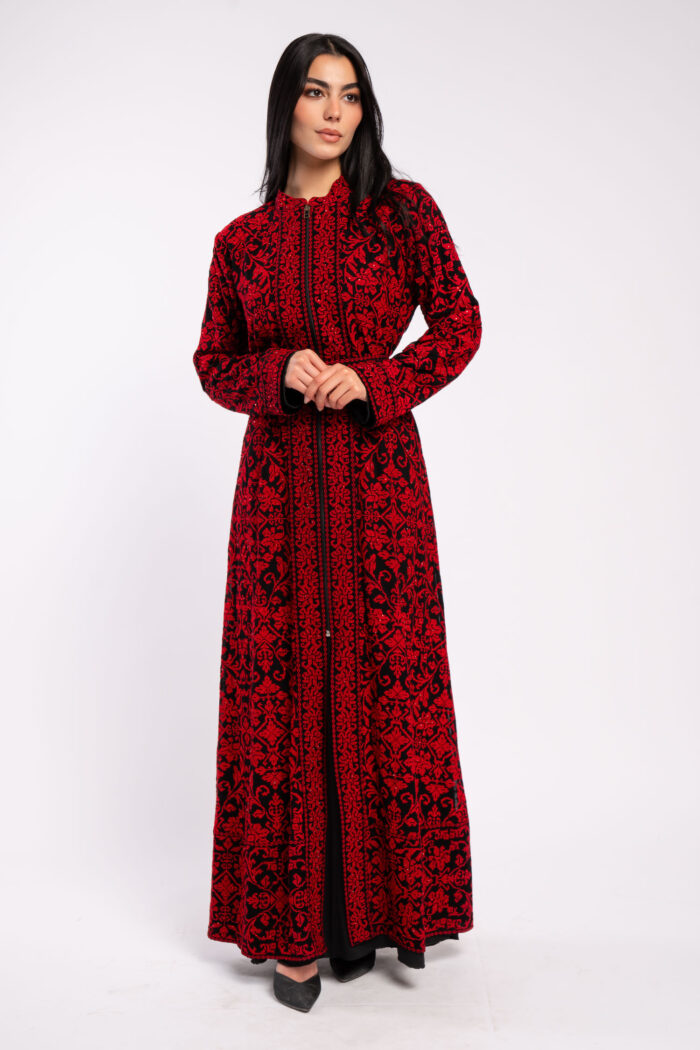 Fully embroidered palestinian dress - Image 6