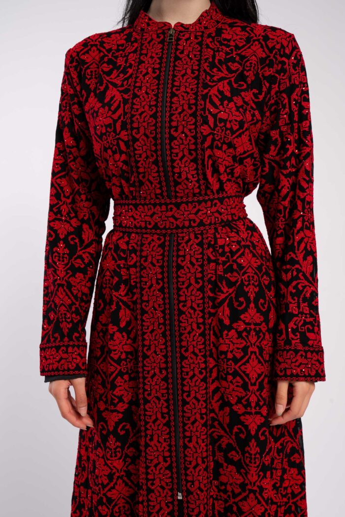 Fully embroidered palestinian dress - Image 11