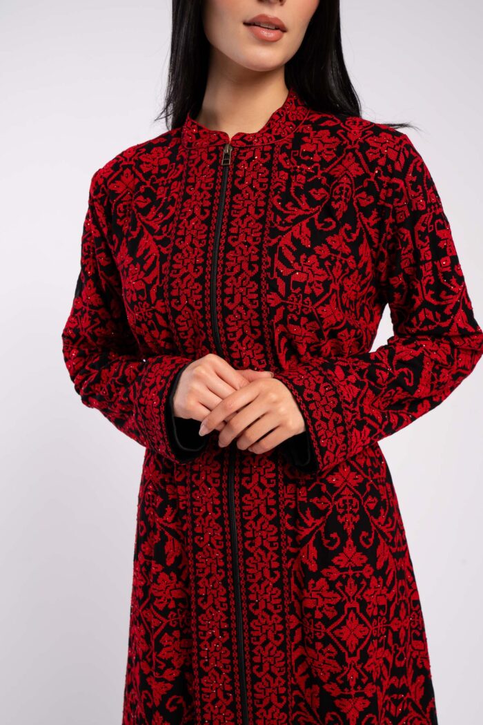 Fully embroidered palestinian dress - Image 8
