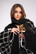 عباية اسود خروج مع طباعة - Image 16