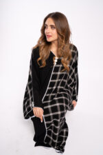 عباية اسود خروج مع طباعة - Image 6