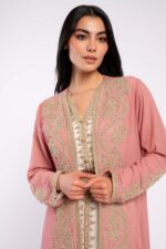 Moroccan kaftan with aghbani embroidery - Image 14