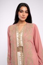 Moroccan kaftan with aghbani embroidery - Image 13