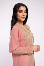 Moroccan kaftan with aghbani embroidery - Image 11