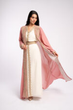 Moroccan kaftan with aghbani embroidery - Image 8