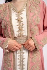 Moroccan kaftan with aghbani embroidery - Image 5