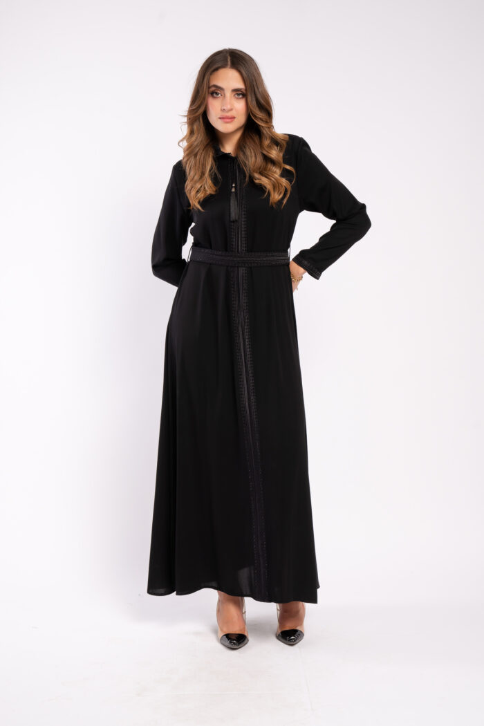 عباية اسود خروج مفتوحة - Image 7