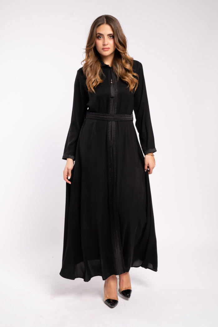 عباية اسود خروج مفتوحة - Image 6