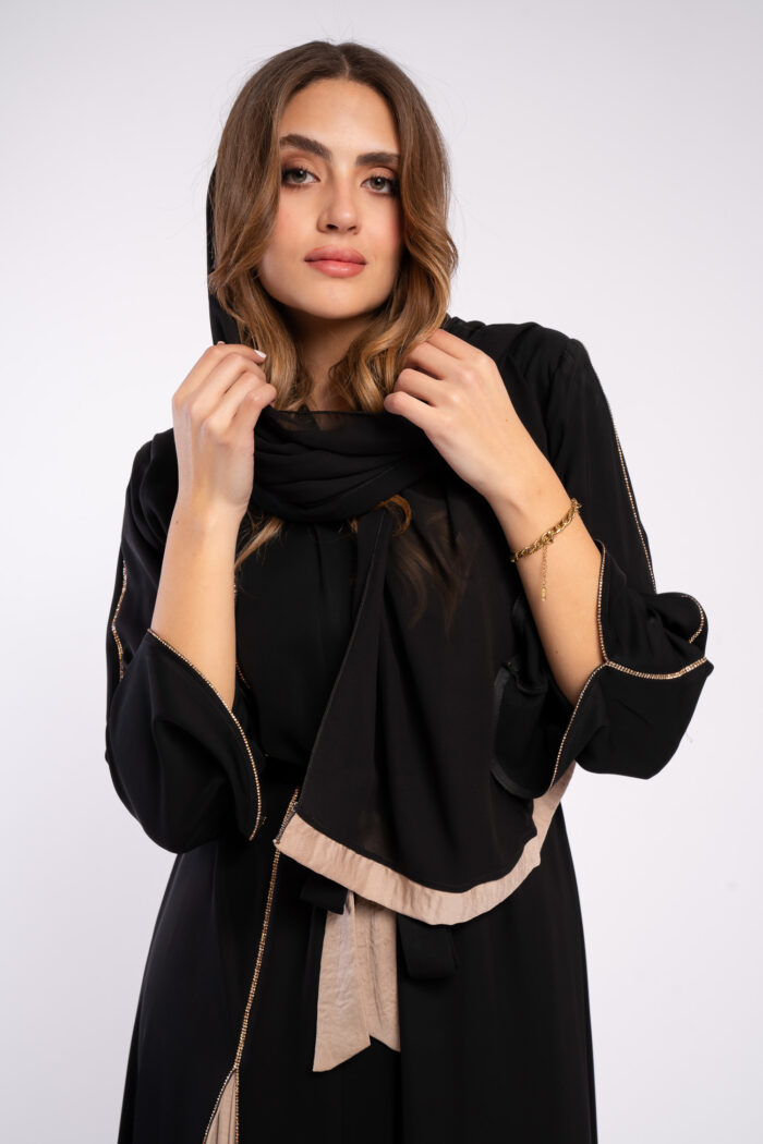 عباية اسود خروج لونين - Image 10