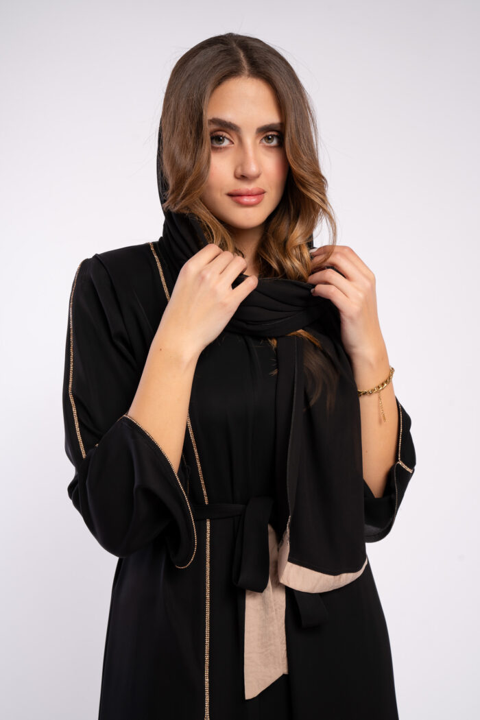 عباية اسود خروج لونين - Image 9