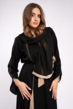 عباية اسود خروج لونين - Image 5