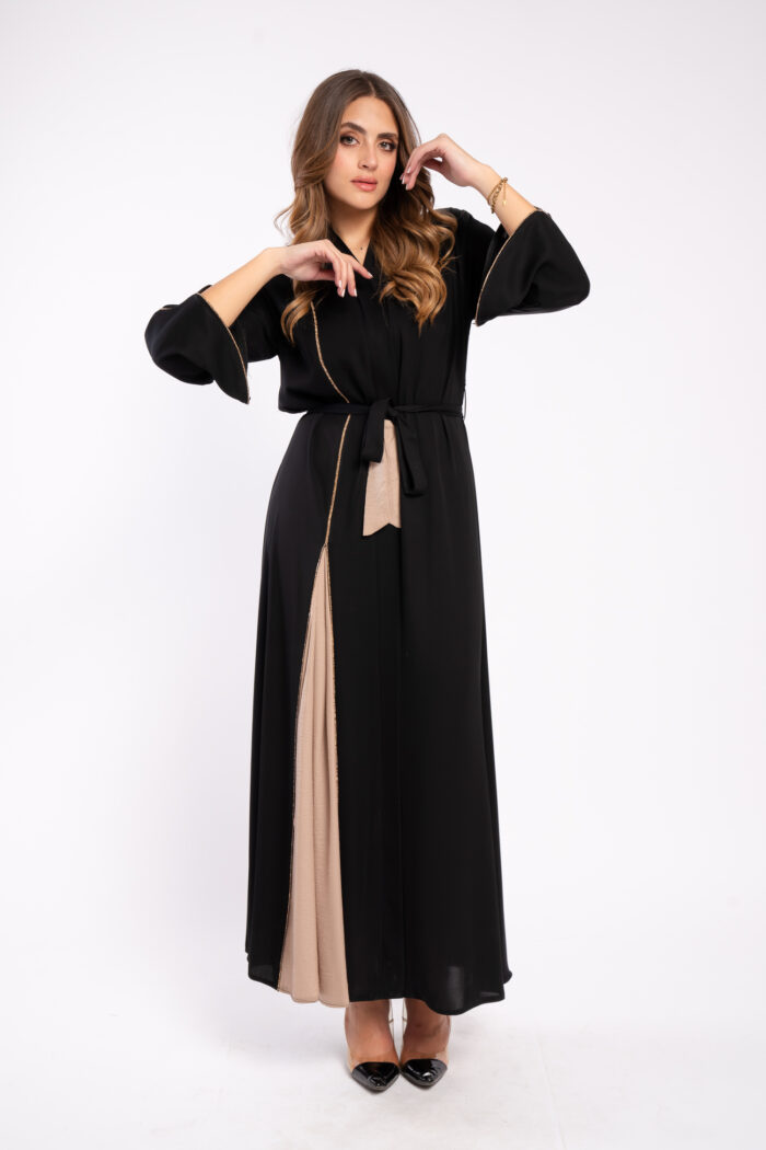 عباية اسود خروج لونين - Image 12
