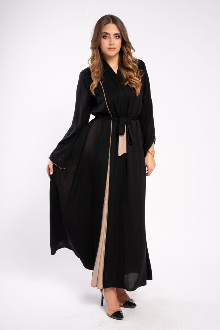 عباية اسود خروج لونين - Image 7