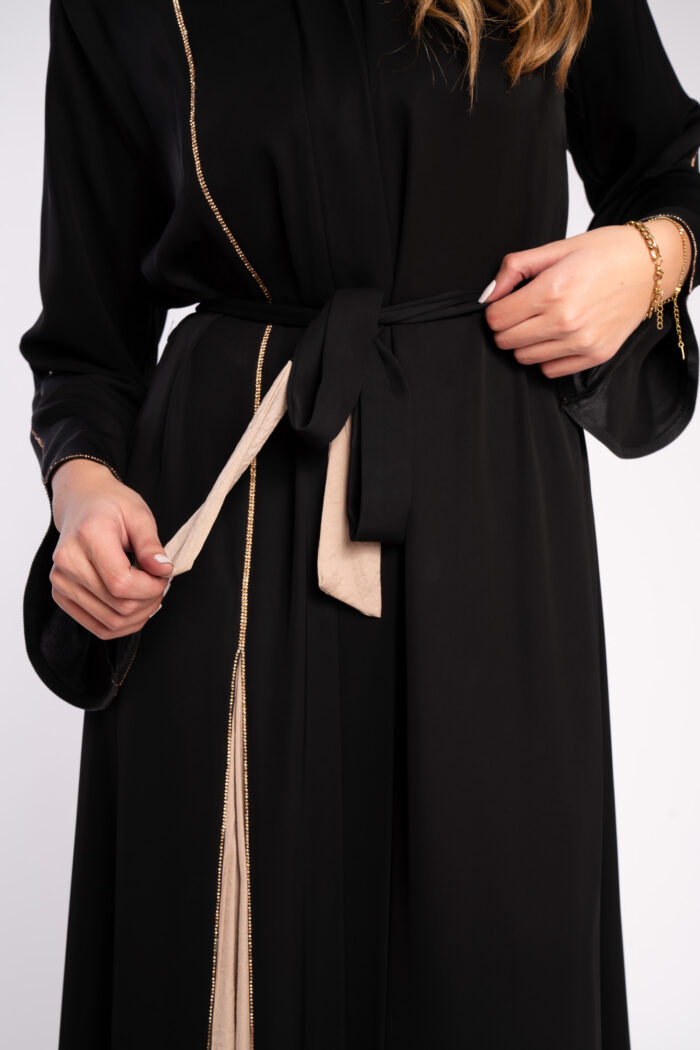 عباية اسود خروج لونين - Image 3