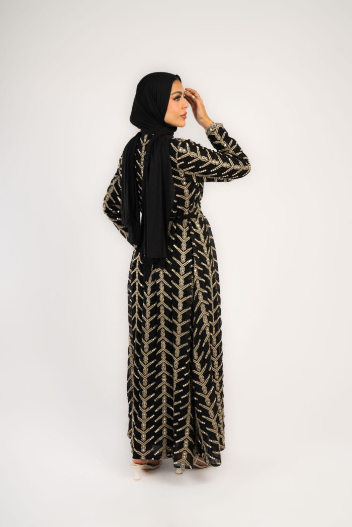 سوارية  قطعتين تطريز يدوي كامل - Image 3