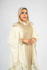عباية إستقبال خليجي بكم واسع تطريز يدوي - Image 5