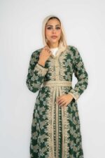 عباية شيفون سوري تطريز كامل