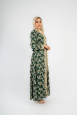 عباية شيفون سوري تطريز كامل - Image 2