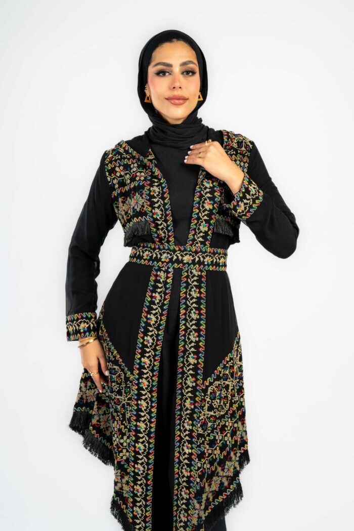 كارديجان فلسطيني قصير مع الكبيشون - Image 4