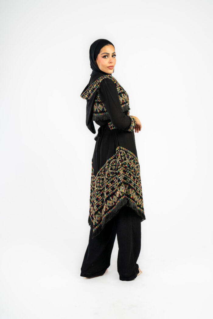 كارديجان فلسطيني قصير مع الكبيشون - Image 3