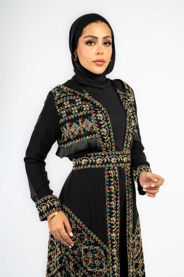 كارديجان فلسطيني قصير مع الكبيشون - Image 1