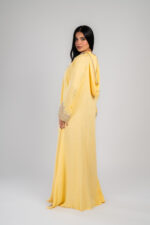 Moroccan cotton kaftan with hood - Image 2