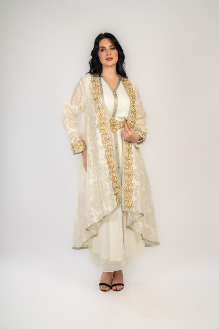 سواريه بقماش الجاكار والدانتيل - Image 1