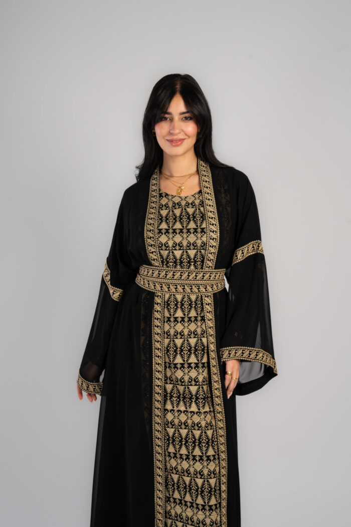 Two-piece dress with palestinian embroidery - Image 1