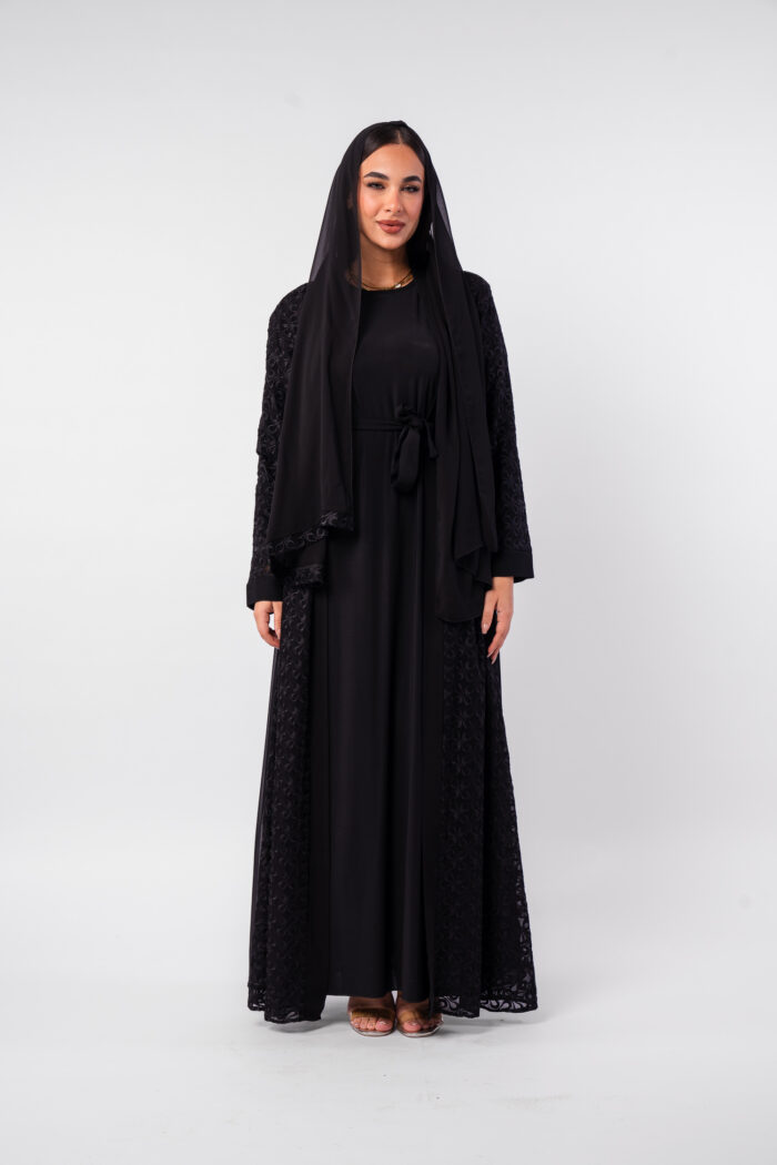 عباية خروج مطرزة قطعتين - Image 10
